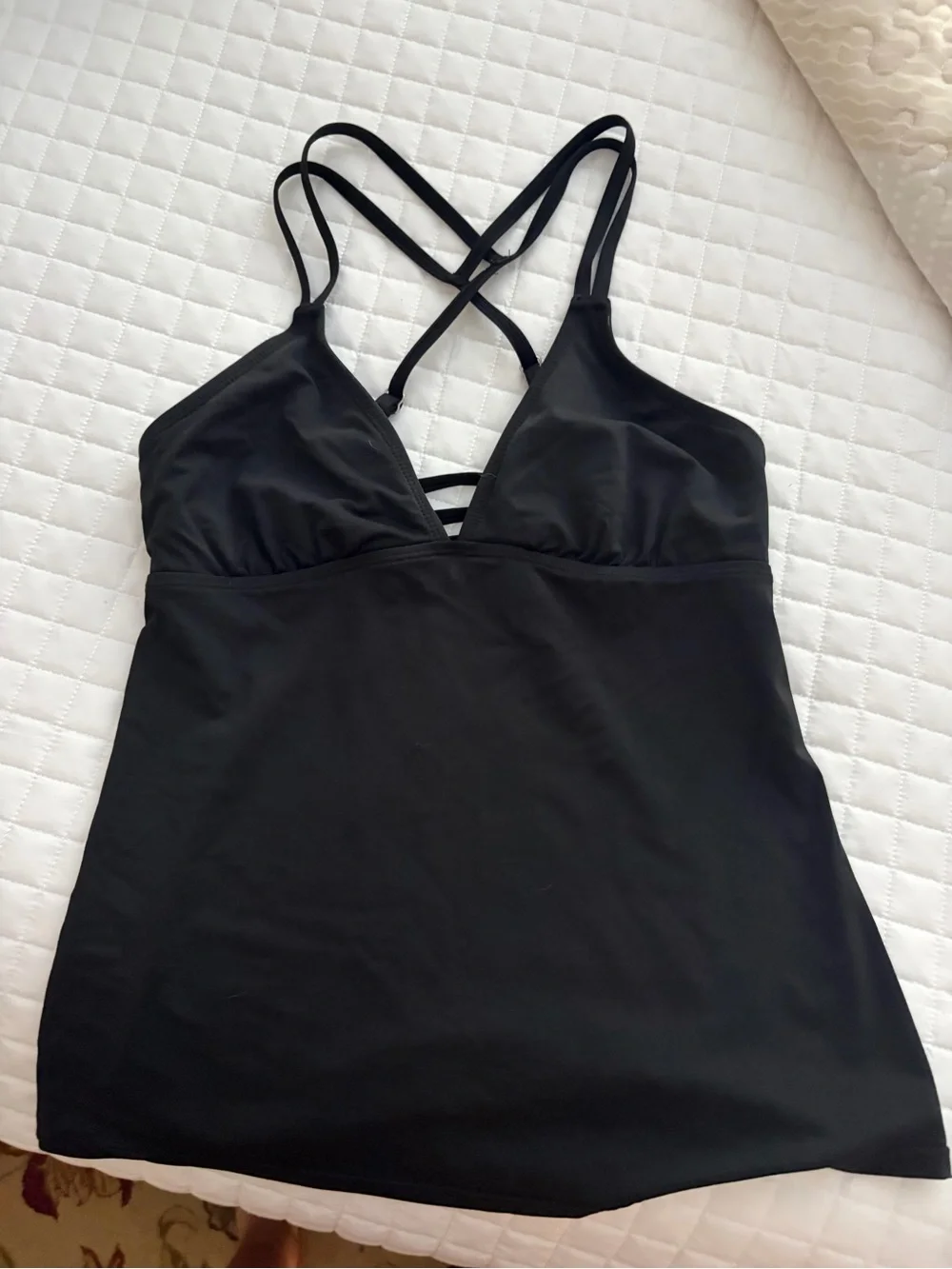 Athleta Women’s Black Tankini Top Size Small